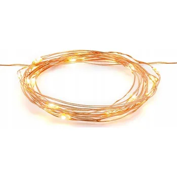 Vánoční osvětlení Světelný řetěz Party Deco 190 cm na baterie, žlutý