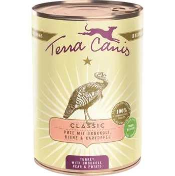 Krmivo pro psa Terra Canis s krůtím masem, brokolicí, hruškami a bramborami 6x400g