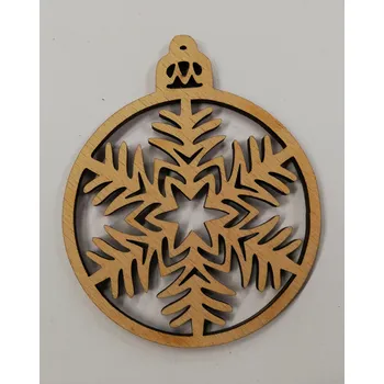 Vánoční dekorace Dřevěný výřez vánoční ozdoba č.9