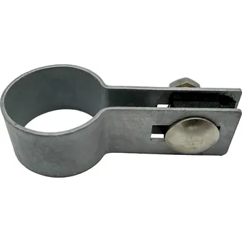 Příslušenství pro plot Příchytka plotového panelu na sloupek 38 mm - koncová, zinková