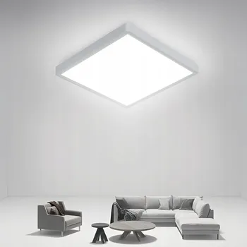 Stropní Svítidlo Riserva čtvercová 30 x 30 cm bílá