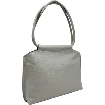 Kabelka Kožená kabelka Celeste malá dolaro Barva: Světle šedá