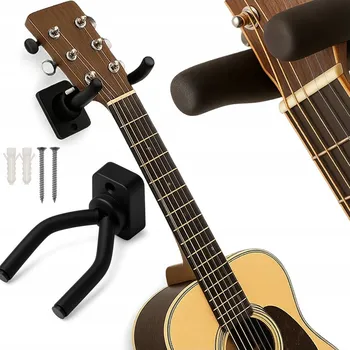 Věšák Nástěnný držák/věšák na kytaru, ukulele – pro elektrickou i klasickou kytaru