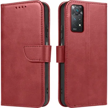 Pouzdro na mobilní telefon Flipové pouzdro KrainaGSM pro Xiaomi Redmi Note 11 Pro červené