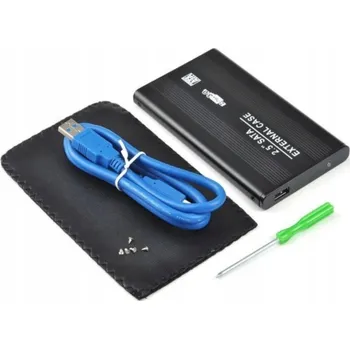 Příslušenství pro datový nosič Kapsa na disk POUZDRO HDD SSD 2,5 ALU USB 3.0 SATA POUZDRO Adaptér