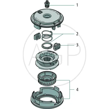 Křovinořez Adaptér pro automatické strunové hlavy Easy work, závit M10 x 1 LGI