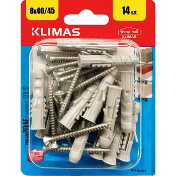 Vrták Univerzální hmoždinky Wkręt-Met 8 x 45 mm, 14 ks