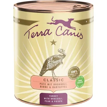 Krmivo pro psa Terra Canis s krůtím masem, brokolicí, hruškami a bramborami 6 × 800 g