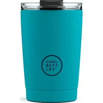 Termohrnek Nerezový termohrnek COOL BOTTLES Vivid Turquoise třívrstvý 330ml