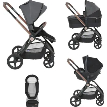 Kočárek pro psa CHICCO Kočárek kombinovaný 3v1 Mysa Black Satin