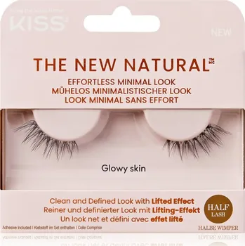 Umělé řasy KISS The New Natural Effortless Minimal Look umělé řasy Glowy Skin 2 ks