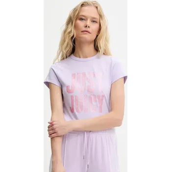 Pánské tričko Tričko Juicy Couture JUST JUICY HILTON T-SHIRT JCNCT225456 fialová 04X, vel. S