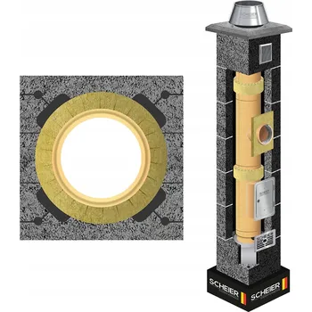 Komín Keramický komín systémový komínový systém 160 mm, 11 m