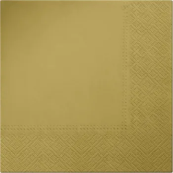 Papírový ubrousek Godan Ubrousky - Zlatá 20 ks