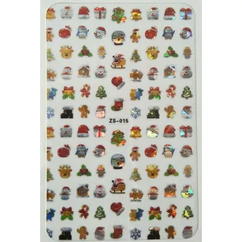 samolepka Samolepky na nehty 3D – Vánoční motiv, Mikuláš E153