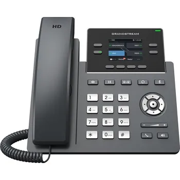 Stolní telefon Grandstream GRP2612 VoIP telefon, 2x SIP, barevný podsvícený 2,4" displej, 2x 10/100 Mbps RJ45