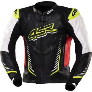 Moto bunda Kožená bunda 4SR Club Sport AR Neon - XL