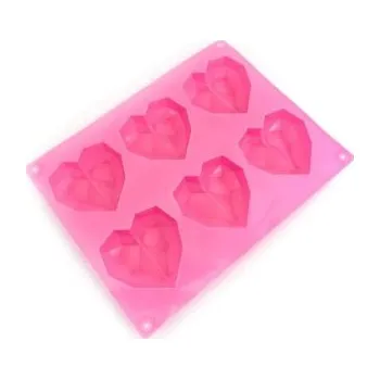 Forma na pečení Silikonová forma srdce Diamond Hearts - Happy Sprinkles