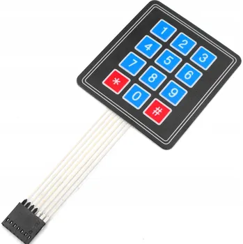 555 Matice tlačítek 3 x 4, 12 tlačítek