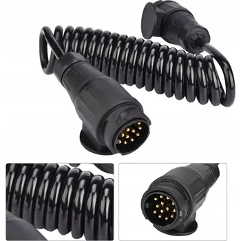 Prodlužovací kabel SPIRÁLOVÝ KABEL 13 pin prodlužovací kabel přívěsu zásuvka zástrčka