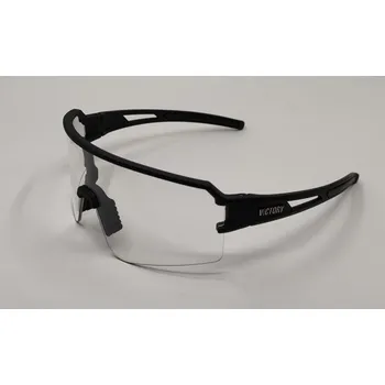VICTORY sport.brýle+pevná krabička černé-čiré sklo