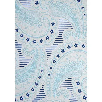 Barevný papír Ozdobný papír modrá arabeska 18x25 5 ks