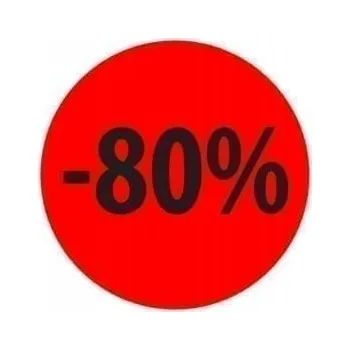 Speciální papír Akční slevové etikety -80% 30mm