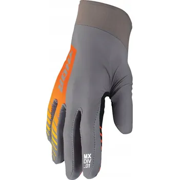 Moto rukavice RUKAVICE NA CROSSKU ATV THOR AGILE ANALOG CHARCOAL/ORANGE VEL. S