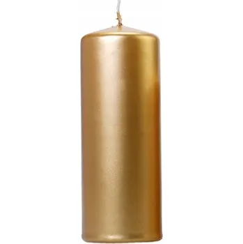 Svíčka Komunijní svíčka klubová metalická zlatá svíčka