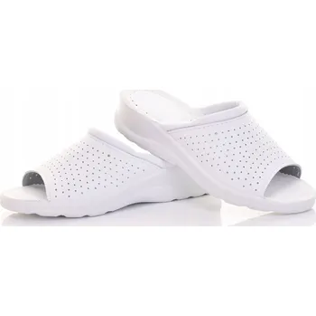 Pracovní obuv LEHKÉ DÁMSKÉ PROFILOVANÉ LÉKAŘSKÉ PANTOFLE NA PĚNOVÉ PODRÁŽCE PRO PRÁCI, PRACOVNÍ OBUV