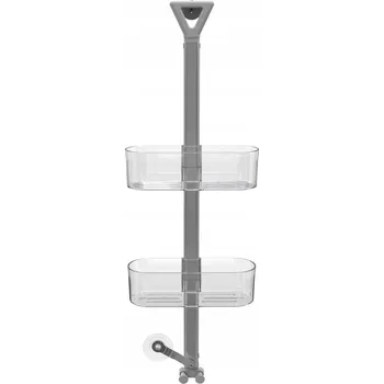 police ZÁVĚSNÁ POLICE DO SPRCHOVÉHO KOUTU PRŮHLEDNÁ NASTAVITELNÁ ROBUSTNÍ