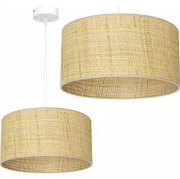 ZÁVĚSNÁ LAMPA STROPNÍ STÍNIDLO RATAN 40CM RATANOVÁ BOHO ČESKÁ LAMPA E27