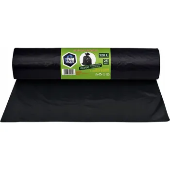Pytle na odpadky Pytle na odpadky Pam-Folie 120 l, 25 ks, extra silné, černé, z recyklovaného materiálu