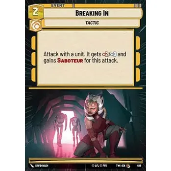 Sběratelská karetní hra Breaking In 489 - Twilight of the Republic: Extras Typ karty: Foil