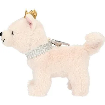 Top Model – Plyšový přívěsek béžový pejsek s korunkou