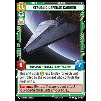 Sběratelská karetní hra Republic Defense Carrier 098/257 - Twilight of the Republic Typ karty: Foil