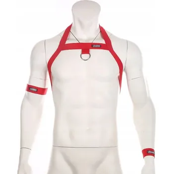 Dámské spodní prádlo Elastický HARNESS pro muže s kroužkem + dva náramky na ruku
