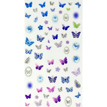 samolepka Samolepicí 5D Samolepky na nehty Motýli R138