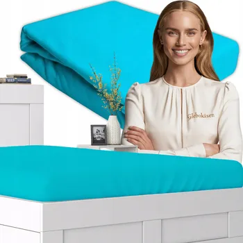 Prostěradlo Prostěradlo JERSEY s Gumou 80x180 Tyrkysové