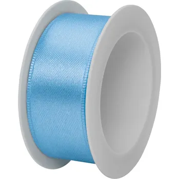 Stuha Stuha taftová světle modrá 25mm x 3m (6,-Kč/m) (Stuha taftová světle modrá, oboustranná)