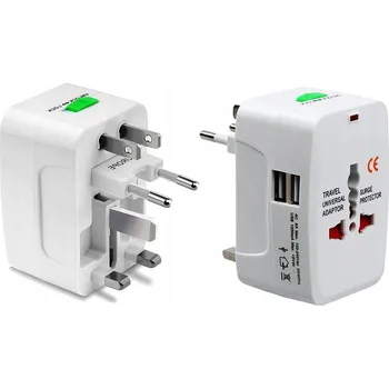 Adaptér zásuvky USA UK EU univerzální cestovní adaptér s USB porty