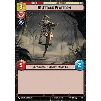 Sběratelská karetní hra B1 Attack Platform 401 - Twilight of the Republic: Extras Typ karty: Standard