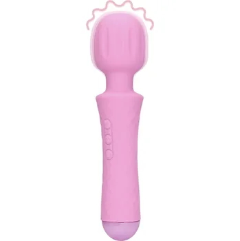 Vibrátor Shots Loveline Small Wand Exotic Fucshsia vibrační masážní hlavice