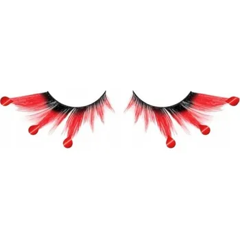 Péče o řasy a obočí Umělé ŘASY Nalepovací Červené KAPKY KRVE Halloween Karneval
