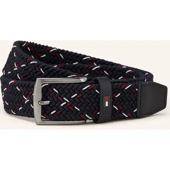 Módní doplněk Tommy Hilfiger Pánský Proplétaný Opasek Denton, tmavě modrá, 95