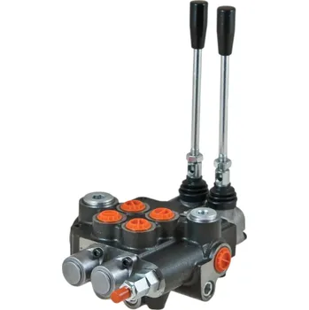 modulární přístroj a rozvaděč Dvousekční a dvojčinný hydraulický rozvaděč o průtoku 80 l/min a max. tlak 300 bar