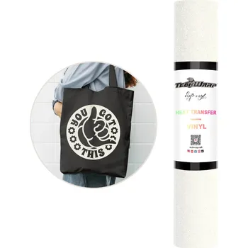 Samolepící dekorace TeckWrap Glitter HTV - Colorful White Velikost: 0,3 x 1,5 m