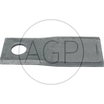 Nože rotační 25 ks pravé pro Kuhn, IHC, JD, PZ, NH, Pöttinger sekačky 93 x 40 x 3 mm