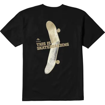 Pánské tričko EMERICA triko - This Is Skateboarding Tee Black (001)
