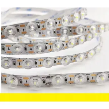 LED páska LED pásek s optickou čočkou 48 LED/m 3030 IP20 24V 12mm Žlutý Yellow 10m